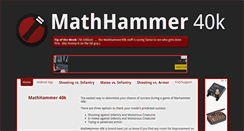 Desktop Screenshot of mathhammer40k.com