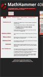 Mobile Screenshot of mathhammer40k.com